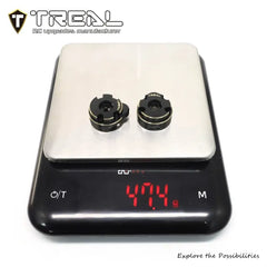 TREAL Brass Outer Portal Cover Heavy Weight 47.4g/Pair Front or Rear External Portal Housings (2P) for 1/18 Redcat Ascent 18 Crawler - HeliDirect