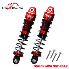 Nexx Racing Rear Oil shock (2pcs) for Mini-T& Mini-B - RED
