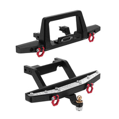 INJORA CNC Aluminum Front Rear Bumper for 1/18 TRX4M Defender - HeliDirect
