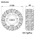 MEUS Racing 1.9 Inch MS6 Super Soft & Sticky Rubber Tires for 1/10 SCX10 Capra 1.9 UTB TRX4 Redcat Gen8