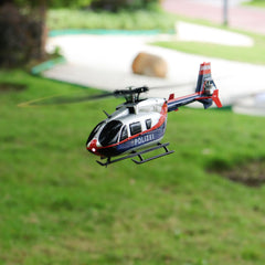 YX EC-135 C187S 100 Size 4CH 6-Axis Gyro Stabilized Optical Sensor Flow Scale RC Helicopter RTF - Police