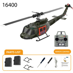 FliteZone Bell UH-1DX 100-size Helicopter w/ Optical Flow Sensor - RTF - SAR