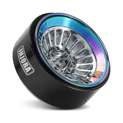 INJORA Turbine 1.3" CNC Aluminium Beadlock Wheels For 1/24 1/18 RC Crawler (W1303) - HeliDirect