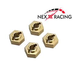 Nexx Racing Brass Wheel Hexes for Losi 1/24 Micro-B