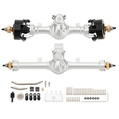 MEUS Racing SCX24 Metal V2 Isokinetic Front Rear Axles +5MM Isokinetic 3-Section CVD With 52° Steering Angle for 1/24 SCX24