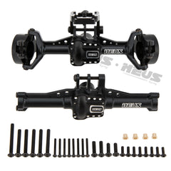 MEUS RACING Aluminum Front Rear Axle Housing for 1/18 TRX4M TRX-4M Bronco Defender RC Crawler Upgrade Parts - BLACK - HeliDirect