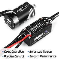 INJORA Roverin FOC Sensored Brushless ESC & Motor Combo for 1/18 TRX4M Ascent18 (4800Kv)