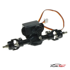 FURITEK COMPLETE PRE-BUILT FRONT AXLE SET WITH SERVO FOR FX132 1/32 SPARE PART - HeliDirect