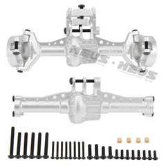 MEUS RACING Aluminum Front Rear Axle Housing for 1/18 TRX4M TRX-4M Bronco Defender RC Crawler Upgrade Parts - SILVER - HeliDirect