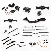 Aluminum Gear Box/Skid/Drive Shaft Front/Rear Axle/Skid Link/Shock/Chassis With Magnet Set for SCX30 Cars Upgrade Parts