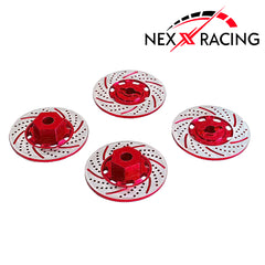 Nexx Racing Brake Rotor +2.5mm Hexes Fit 4-TEC - Red