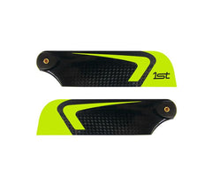1st Tail Blades CFK 105mm CP (Yellow) - HeliDirect