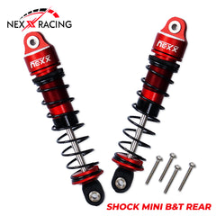 Nexx Racing Rear Oil shock (2pcs) for Mini-T& Mini-B - RED