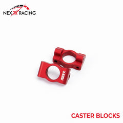 Nexx Racing Aluminum Caster Blocks Micro-B - RED