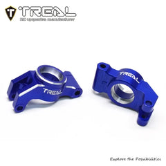 TREAL Aluminum 7075 Rear Hubs Carrier Set CNC Machined Upgrades for Arrma 1/18 GRANITE GROM - BLUE