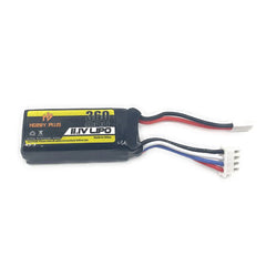 HobbyPlus 11.1V 3S 360MAH 20C Lipo Battery