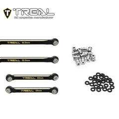 TREAL Brass High Clearance Links (8P) Upgrades Compatible with Axial 1/24 AX24 XC-1 - HeliDirect