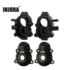 INJORA Brass Front Outer Portal Housings Steering Knuckles For 1/18 Redcat Ascent18 - HeliDirect