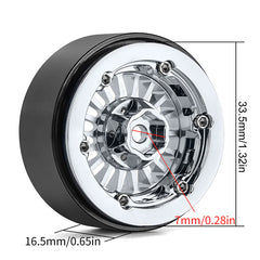 INJORA 1.3" Turbine -5.25mm Offset Wheels for Micro Crawlers