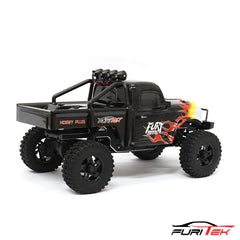FURITEK FX118 FURY WAGON RTR BRUSHLESS 1/18 RC CRAWLER KIT (BLACK WITH FLAMES) - HeliDirect