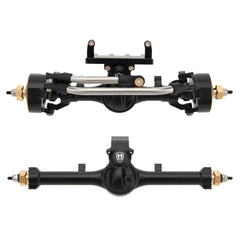 MEUS Racing SCX24 Metal V2 Isokinetic Front Rear Axles +5MM Isokinetic 3-Section CVD With 52° Steering Angle for 1/24 SCX24