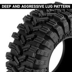 INJORA 0.7" 35*14mm King Trekker Tires for 1/30 SCX30