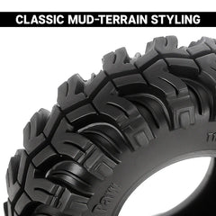 INJORA Mud Paw 1.0" M/T Tires (4) (52*19mm) - HeliDirect