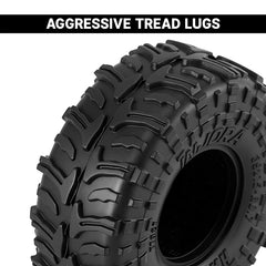 INJORA 0.7" 39*15mm HAMROK Tires for 1/30 SCX30