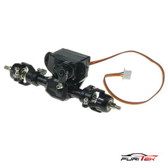 FURITEK COMPLETE PRE-BUILT FRONT AXLE SET WITH SERVO FOR FX132 1/32 SPARE PART - HeliDirect
