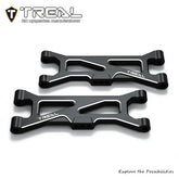 TREAL Aluminum 7075 CNC Machined Rear Lower Arms Set Suspension A-Arm Upgrades for Arrma 1/18 GRANITE GROM - BLACK