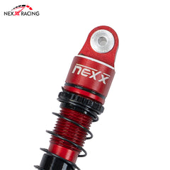 Nexx Racing 45mm Oil Shocks (4pcs) for 1/24 RC Crawler FMS FCX24/ FCX18 Hummer EV - RED