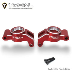 TREAL Aluminum 7075 Rear Hubs Carrier Set CNC Machined Upgrades for Arrma 1/18 GRANITE GROM - RED