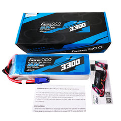 Gens Ace 3300mAh 6S 60C 22.2V G-Tech Lipo Battery Pack With EC5 Plug