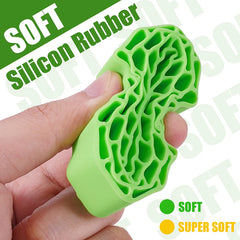 INJORA 1.3" 70*27mm Swamp Claw Tires & Silicone Rubber Inserts Combo (4) - Green (Soft)