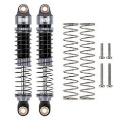 INJORA 59mm Long Threaded Oil Filled Shocks for 1/18 TRX4M (2pcs) - GREY - HeliDirect