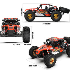 Rlaarlo 1/12 RTR Brushless RC Desert Truck , Max 45MPH Fast RC Cars - RED