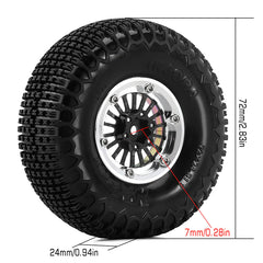 INJORA 1.3" ModuWheel Beadlock Wheels With XHX Pin Tires For 1/18 1/24 RC Crawler