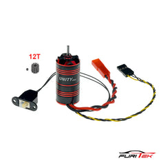 FURITEK UNITY PRO 3500kv 2-in-1 Micro FOC Brushless System with RX for REDCAT ASCENT-18