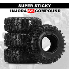 INJORA Cling On 1.3" Tires (4) (70*26mm) - HeliDirect