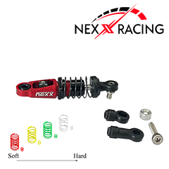 Nexx Racing Dual Spring Center Oil Shock Premium - RED - HeliDirect