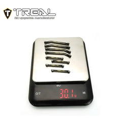 TREAL Brass High Clearance Links (8P) Upgrades Compatible with Axial 1/24 AX24 XC-1 - HeliDirect