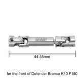 INJORA 1 pcs Stainless Steel Drive Shaft for 1/18 TRX4M Mods