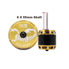 Scorpion HK5-4525-535KV (6 x 55mm shaft) - HeliDirect