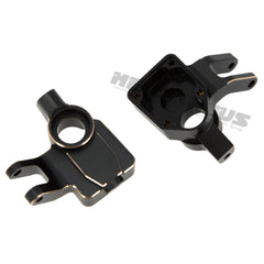 Meus Racing Brass Portal Steering Knuckles For Axial 1/18 UTB18 - BLACK - HeliDirect