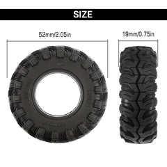 INJORA Mud Paw 1.0" M/T Tires (4) (52*19mm) - HeliDirect