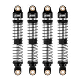 INJORA 59mm Long Threaded Oil Filled Shocks for 1/18 TRX4M (4pcs) - BLACK - HeliDirect