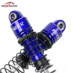 Nexx Racing 59mm Long Oil Shocks (4pcs) for 1/18 RC Crawler Redcat Ascent18 - BLUE