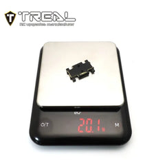 TREAL Brass Center Skid Plate CNC Machined Upgrdes Compatible with 1/24 Axial AX24 - HeliDirect