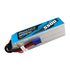 Gens Ace 5500mAh 6S 60C 22.2V G-Tech Lipo Battery Pack With EC5 Plug