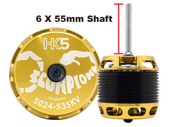 Scorpion HK5-5024-535KV (6 x 55mm Shaft) - HeliDirect